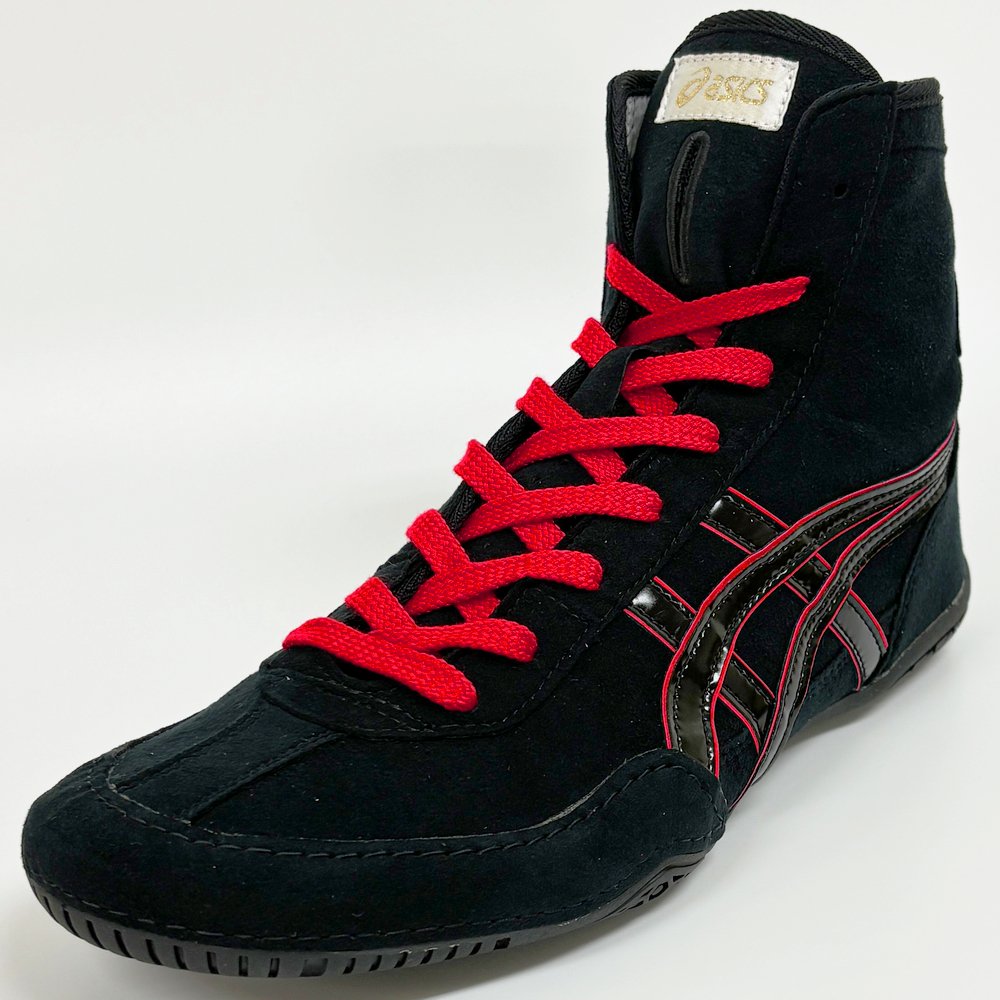 ASICS Wrestling Boxing Shoes 1083A001 EX-EO TWR900 BLACK BLACK RED