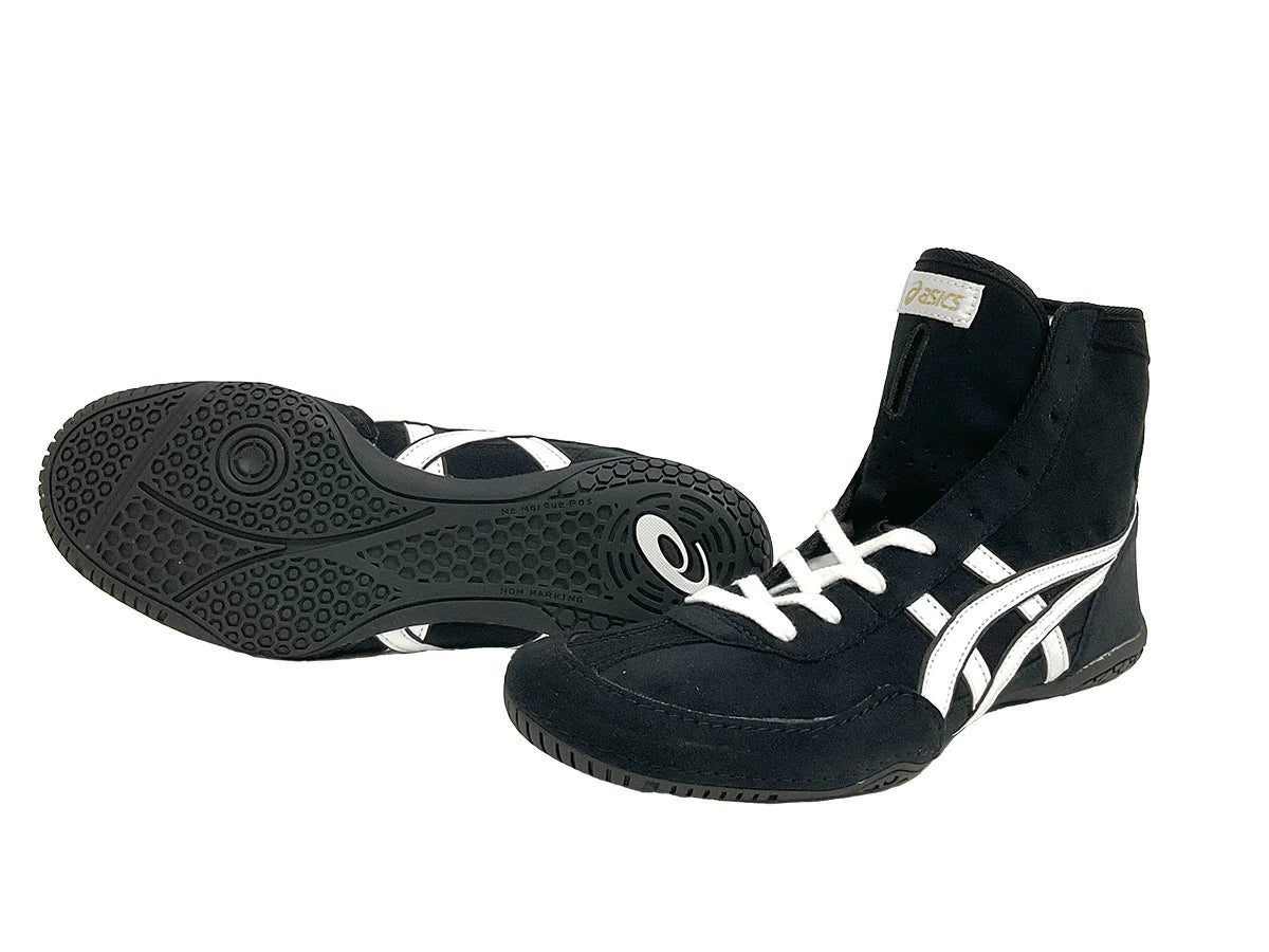 ASICS Wrestling Boxing Shoes 1083A001 EX-EO TWR900 Black White